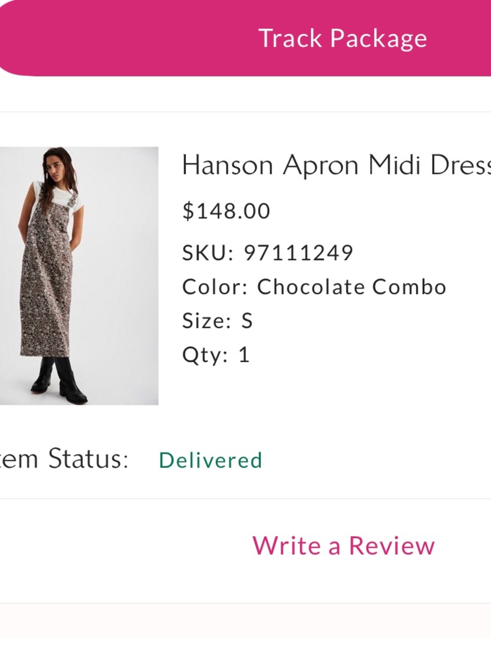 Free people Hanson Apron Midi dress